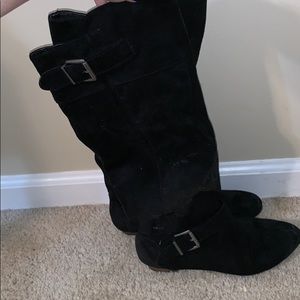 Tall black boots